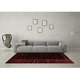 thumbnail image 3 of Ahgly Company Machine Washable Indoor Rectangle Abstract Red Modern Area Rugs, 5' x 7', 3 of 4
