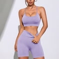 thumbnail image 5 of mgoYE Women Workout Sets Two Piece Casual Workout Sets for Women Athletic 2 Piece Summer Outfits Lounge Matching Sets Clothing(Light Purple,M), 5 of 6