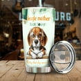 thumbnail image 3 of Beagle Mother Book Lover Living That Dog Mom Life Happy Mother's Day 20oz Stainless Steel Tumbler Insulated Cup with Lid Beagles Dog Lover Gifts Idea - 03004, 3 of 5