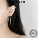 thumbnail image 3 of KADER Joyería Aro Plata Original Pendientes Grandes Círculo Mujer 925 M001, 3 of 4