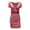 Pink, variant on Womens Cocktail Party Dresses Trendy Short Sleeve V Neck Cut out Mini Dress Slim Ruched Pencil Dress Clubwear