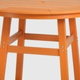 thumbnail image 3 of WestinTrends Outdoor 42" Height HDPE Patio Round Bar Table, Orange, 3 of 7