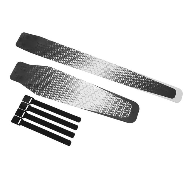 Bikes Mudguards, Resin Mountain Bike Universal Design 1 Pair Easy Installation for Cycling Black,Chain Pattern,Grid Pattern