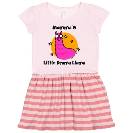 

Inktastic Momma s little Drama Llama Gift Toddler Girl Dress