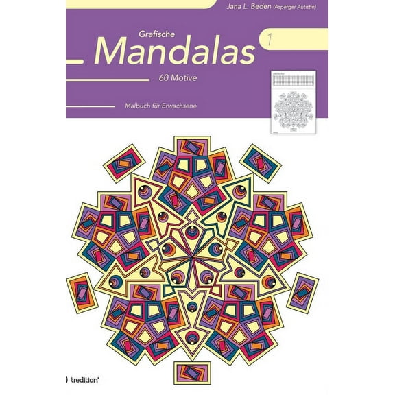 Grafische Mandalas 1 : Malbuch für Erwachsene (Hardcover)