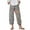 #2 Multicolor, variant on Cxenplz Ladies Harem Pants Summer Lightweight Cozy Loose Fitting Khaki Pants Straight Legs Flower Embroidary Fashion Knitted Capris Pants for Women