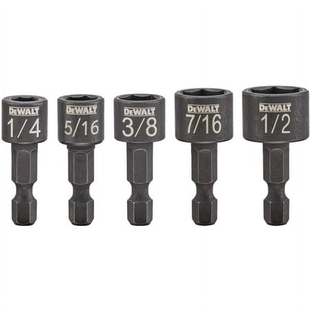 UPC: 0885911565172 | DeWalt Impact Ready Assorted S Metal Nut Setter Set 5 pc