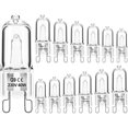 thumbnail image 1 of Dimmable g9 halogen bulbs 40w warm white pack of 12, 1 of 5