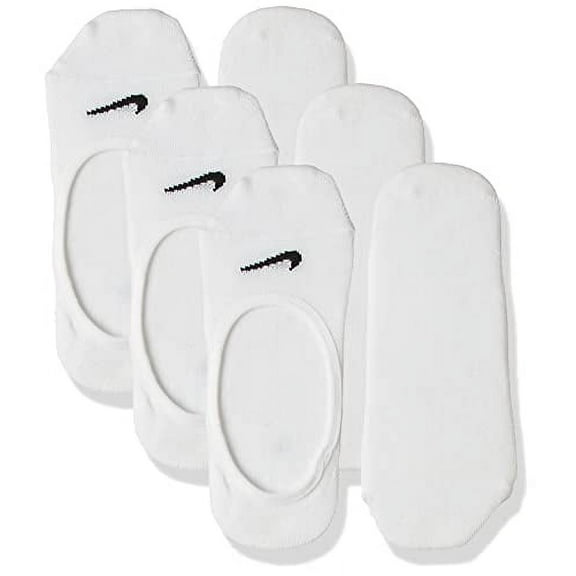 Nike Everyday Lightweight Footie Training Socks White Medium SX4863-101