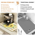 thumbnail image 5 of Dish Drying Mat for Kitchen Counter, 12"x20" Absorbent Coffee Bar Mat with Sunflowers, Vintage Floral Dish Drainer Rack Mats for Kitchen Counter Coffee Maker Pot Dining Room Decoration, 5 of 8