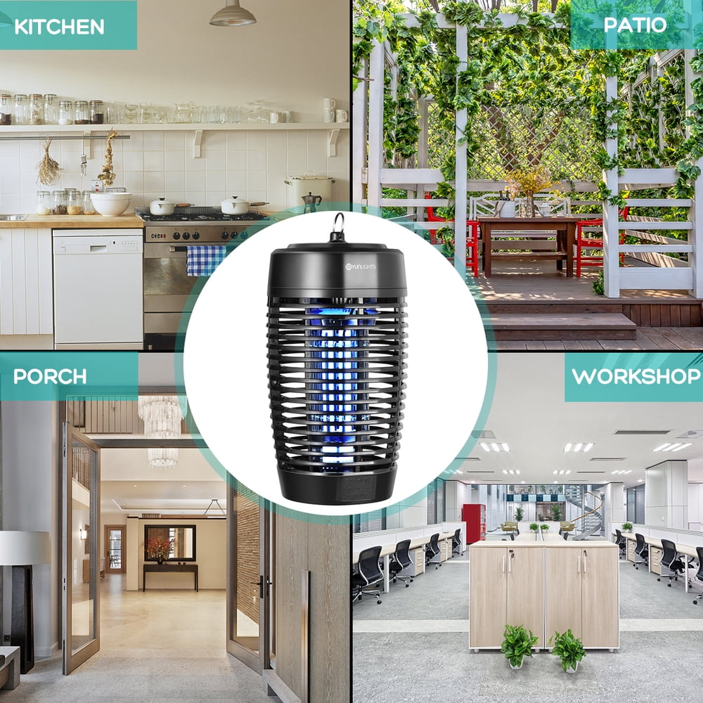 YUNLIGHTS 18W Electric Insect Killer Insect Flying Bug Trap Weather