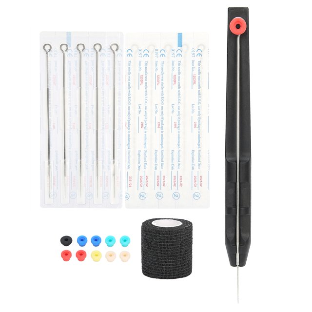 Herramienta de tatuaje de mano, pluma de tatuaje de mano Kit de tatuaje de pluma de tatuaje de mano inoxidable Aspecto llamativo