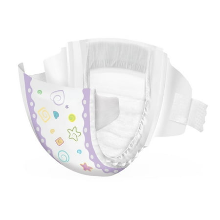 Medline Premium Disposable Baby Diapers, Absorbent & Ultra-Soft for Delicate Skin, Size 4 (22-37 lbs), Pack of 25