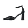 thumbnail image 3 of Zapatillas Para Mujer Juvenil Casual Formal Tacón Ancho Tipo Piel Color Negro Cómodas negro 24 Incógnita 040D2S, 3 of 7
