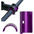thumbnail image 3 of Adaptador de cuña de vástago de manillar de bicicleta de aleación de aluminio 25.4-31.8, púrpura Afortunado Sencillez, 3 of 4