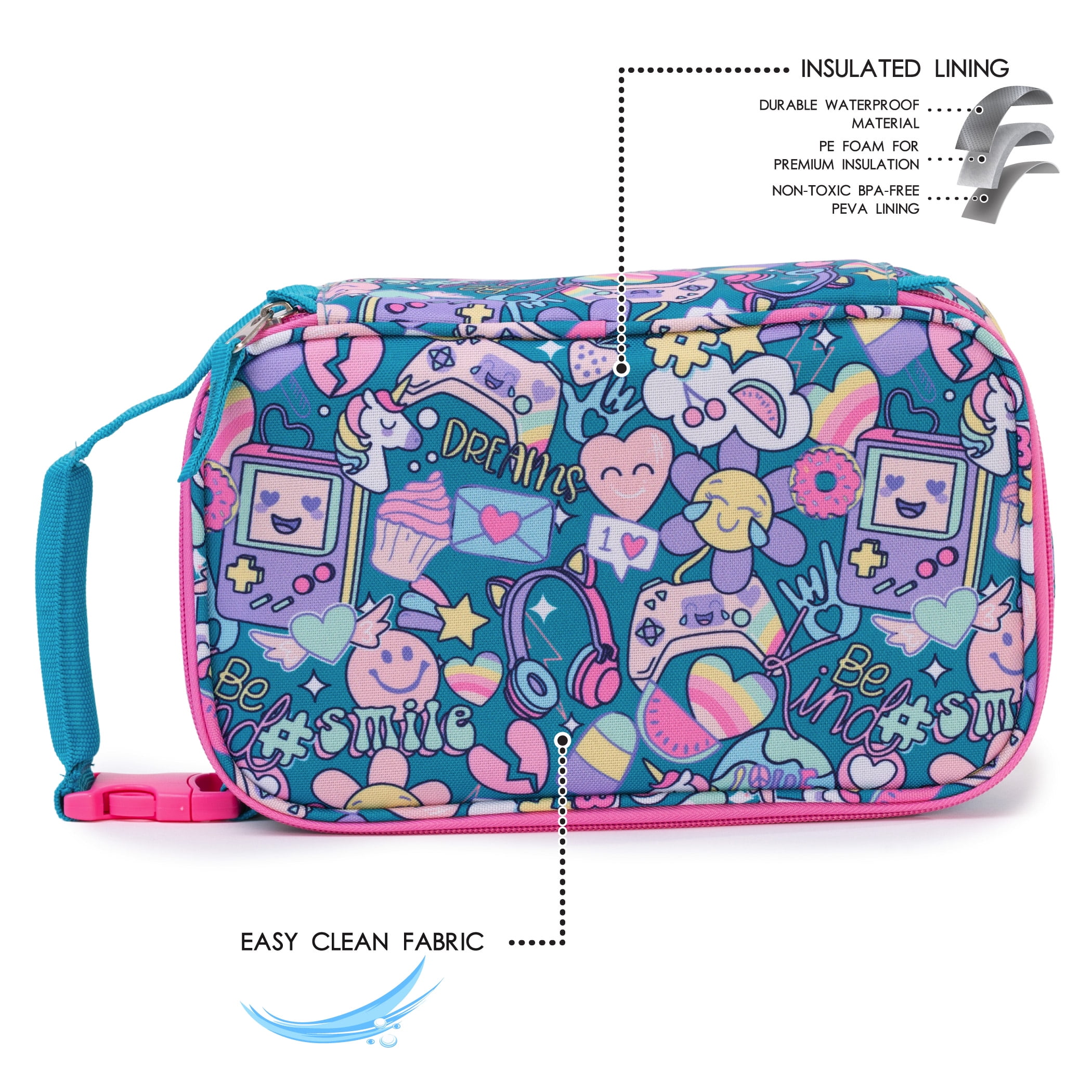 Sac à lunch isotherme pour Enfants Jetstream avec poignée rembourrée, Boîte à lunch pour l'école