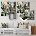 thumbnail image 4 of Designart "Reality Transcendence II" Abstract Landscape Metal Art Living Room, 4 of 5