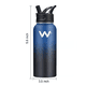 thumbnail image 2 of Termo Botella Acero Inoxidable Frio Caliente Portatil 32oz Azul-negro, 2 of 5