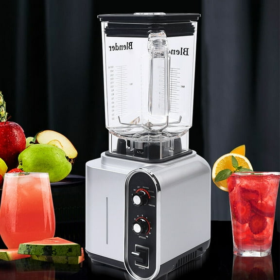 Soundproof Blender,110V 2200W 1.5L Commercial Fruit Juice Smoothie Maker With Shield Quiet Sound Enclosure for Puree, Ice Crush,Shakes and Smoothies (1.5L,2200W)