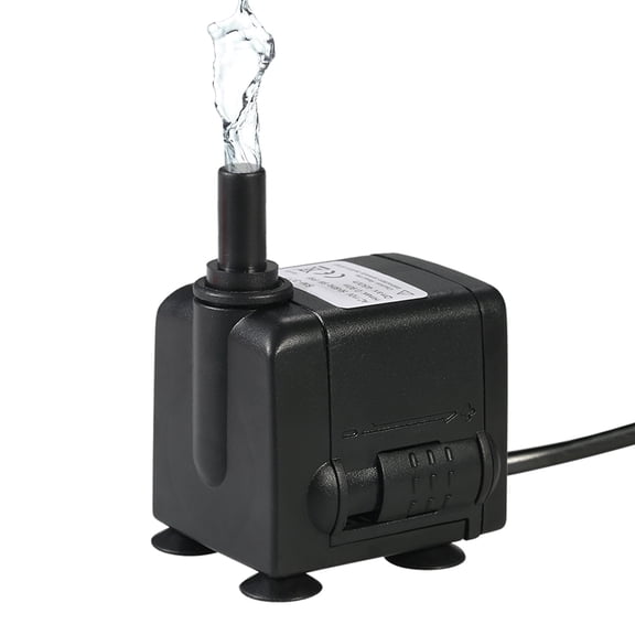 Water Strider 450L/H 6W Submersible Water Pump for Aquarium Tabletop Fountains Pond Water Gardens and Hydroponic Systems with 2 Nozzles AC110V