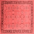 thumbnail image 1 of Ahgly Company Indoor Square Oriental Red Industrial Area Rugs, 3' Square, 1 of 4