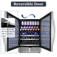 thumbnail image 5 of Tittla 24 Inch Beverage Refrigerator,Dual Zone Built in Wine Cooler Fridge ,27-Wine Bottles and 84-Cans, 5 of 12