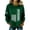 002_Fluorescent Green, variant on Women's Irish Shamrock Hoodie, St. Patrick's Day Long Sleeve Green Waffle Knit Pullover Sweatshirt