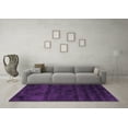 thumbnail image 3 of Ahgly Company Indoor Square Abstract Purple Contemporary Area Rugs, 7' Square, 3 of 4