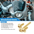 thumbnail image 2 of Tornillos para Parabrisas Unique Bargains para Harley Davidson Street Glide/ Street Glide Specials 2014-en adelante 3 Pcs Tornillos 3 Pcs Arandelas Aleación de Titanio Tono Dorado, 2 of 6