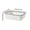White, variant on Large Cat Litter Box with Semi-Closed Design, Spill-Proof, Odor Control, Easy to Clean, Suitable for Various Cat Litter Types, Pet Supplies