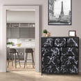 thumbnail image 4 of Sorbus Dresser with 9 Drawers- Black Frame, Black Marble Drawers, 4 of 8