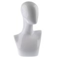 thumbnail image 2 of Cabeza modelo Fwmale clásico, maniquí maniquí que muestra cabeza con el busto del hombro exhibición del colr Colcomx Cabezal de exhibición de sombrero de peluca, 2 of 8