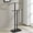 Black, variant on Kings Brand Furniture - Dossi Metal Suit Valet Stand, Clothes Rack, Clothing Organizer, Jacket Hanger, Tie Hanger (Chrome)