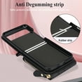 thumbnail image 2 of Dteck for Motorola Moto Razr 40 Wallet Case with  Crossbody Strap, Large Capacity Card Holder Women Girls Premium PU Leather Moto Razr 40 Zipper Wallet Case,Black, 2 of 6