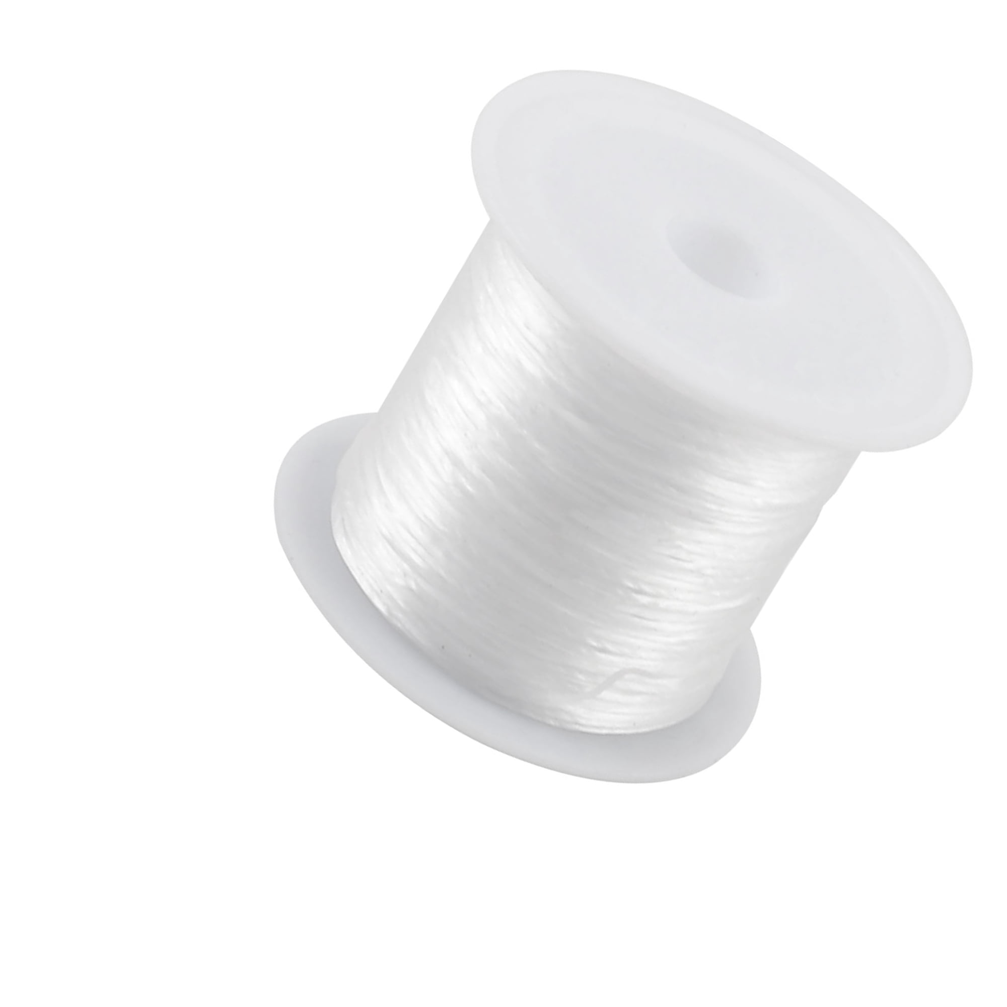 Unique Bargains 1pcs 0.5mm Elastic Bracelet String Crystal Cord Jewelry Thread 8.5M White