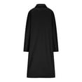 thumbnail image 5 of Mingw Wool Coats for Women Fall Winter Dress Peacoat Long Trench Coat Double Breasted Blazer Jackets Overcoat ,L,Black, 5 of 6