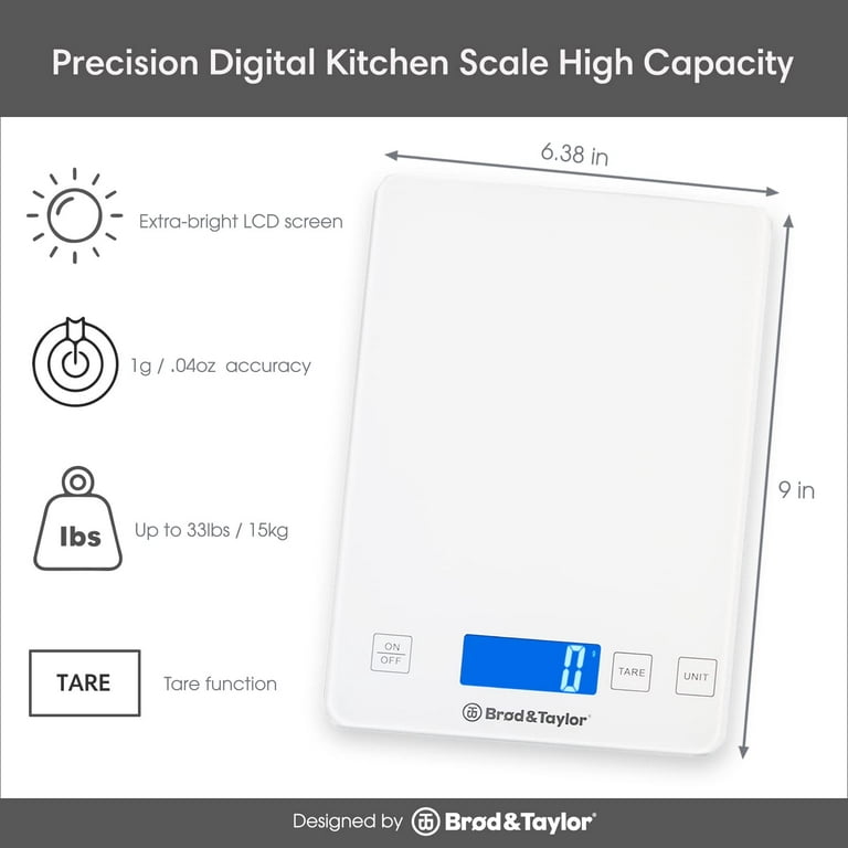 NEW Smart Food Scale, Digital Kitchen Scales for Food Weight Ounces and  Grams, F