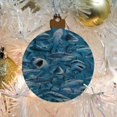 thumbnail image 5 of Shark Feeding Frenzy Great White Diving Pattern Wood Christmas Tree Holiday Ornament, 5 of 7