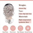 thumbnail image 4 of Messy Bun Hair Piece Claw Clip Messy Bun Hair Bun Wavy Curly Hair Bun Long Beard Bun Hair Synthetic Tousled Updo Halloween Christmas Cosplay Party Hair Bun Hairpiece for Women, 4 of 6