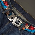 thumbnail image 2 of DC Comics Belt, Seatbelt Buckle Belt, Superman Metropolis Face Off, 34 to 52 Inches, 2 of 9