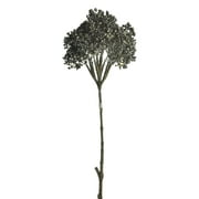 Artificial Glittered Allium Stem, 28-Inch (Silver)