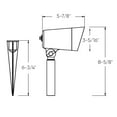 thumbnail image 3 of Dals Lighting Lsp4-Ccl Single Spot 6" Wide 24V Led Flood Light - Black, 3 of 5