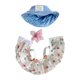 thumbnail image 1 of Ropa de pato de peluche de 15 cm, accesorios para fotos, juego de simulación, ropa para muñeco de pato de peluche blanco con gorra, 1 of 9