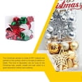 thumbnail image 4 of Paquete de 45 bolas de Navidad DIY para colgar en fiestas, festivales, atmósferas navideñas, colgante de Navidad, decoración interior para Kits de decoración para fiestas Rojo Verde Blanco Inteprter HA065297-05B, 4 of 6
