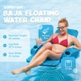 thumbnail image 3 of TRC Recreation Baja Folding Chair Swimming Pool Float Armchair, Marina Blue, 3 of 3