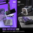 thumbnail image 3 of FIFINE AM8 Gaming Microphone Kit with Software, RGB Boom Arm Stand, USB/XLR Dynamic PC Microphone for Computer PS5 with Mute, Headphone Jack, AM8PROT, 3 of 8