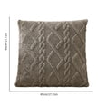 thumbnail image 3 of Dvruxg Plush Geometric Patterned Cushion Brown Polyester 45x45cm Enhances Back Support and Living Room Style Extended Length for Ultimate Relaxation, 3 of 5