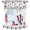 Fireworks Star, variant on 4th of July Valances Curtain American Flag Patriotic Star Curtain for Kitchen Windows Freedom Fireworks Window Curtain for Independence Day, Memorial Day and Veterans Day 54x18 Inch
