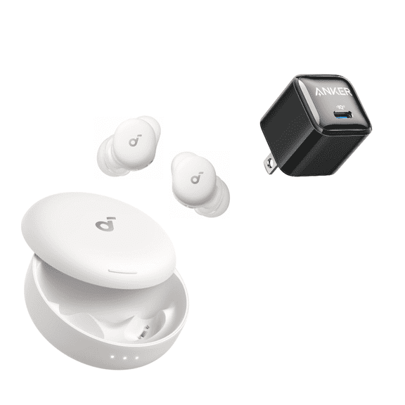 Soundcore Sleep A30 Special by Anker with USB C Charger, Sleep Earbuds, ANC, Passive Isolation, Snore Masking, Extensive Sleep Audio, Ultra Comfort for Side Sleepers, 8-10H Playtime