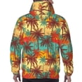 thumbnail image 7 of Sikiie Colorful Hawaii Palms Men's Hoodie, Essentials Hoodie, Sweatshirt, Pullover Hooded Sweatshirt for Men-3X-Large, 7 of 7